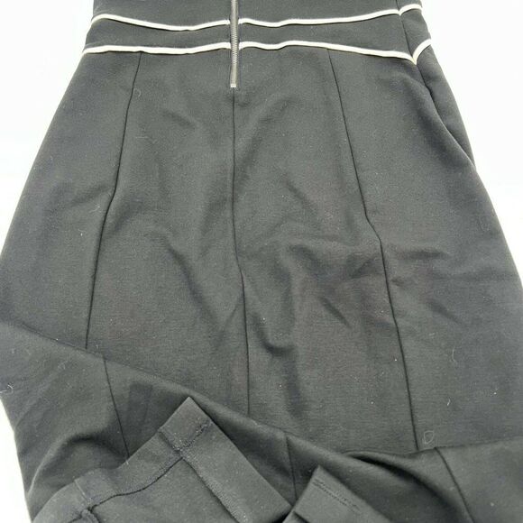 Anthropologie Maeve Dress 6 Sleeveless Black White Back Zip Stretch 66170 - Picture 5 of 5
